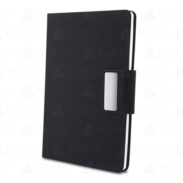 Kit escritório Caderno, Garrafa e Caneta Metalica